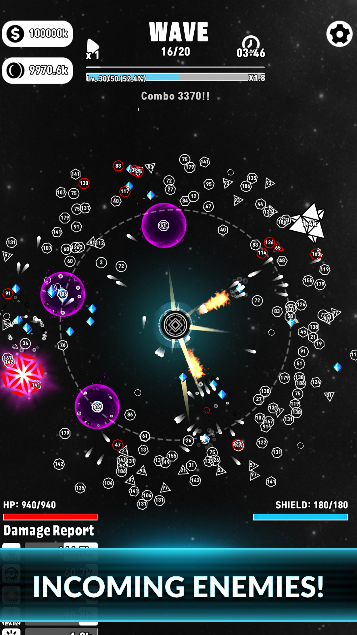 Geometry Cannon : Idle Defense screenshot 2
