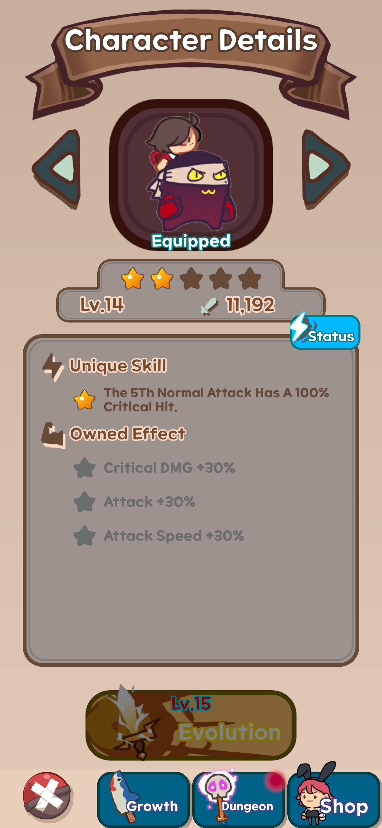 Push Hero: Idle RPG screenshot 2
