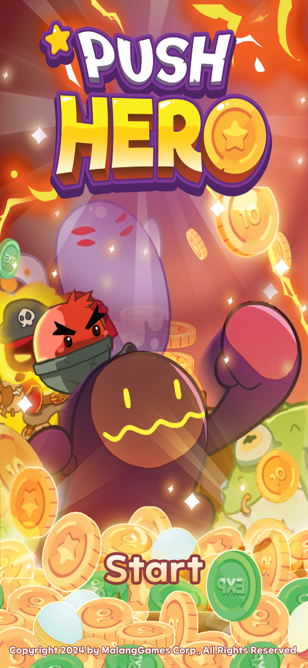 Push Hero: Idle RPG screenshot 1