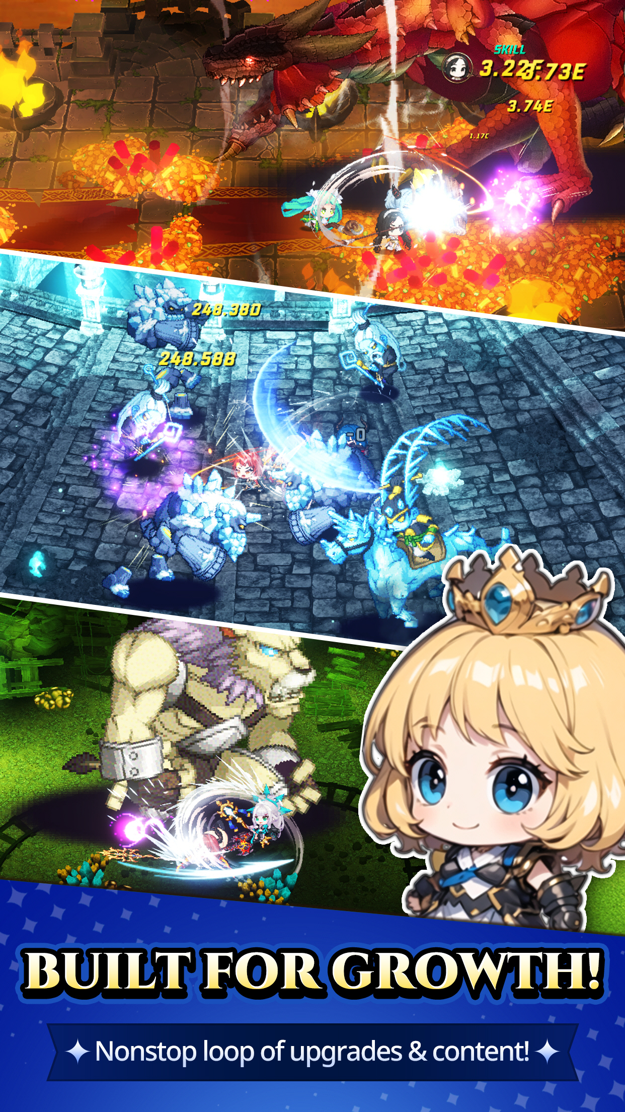 픽셀 기사단 키우기 screenshot 3