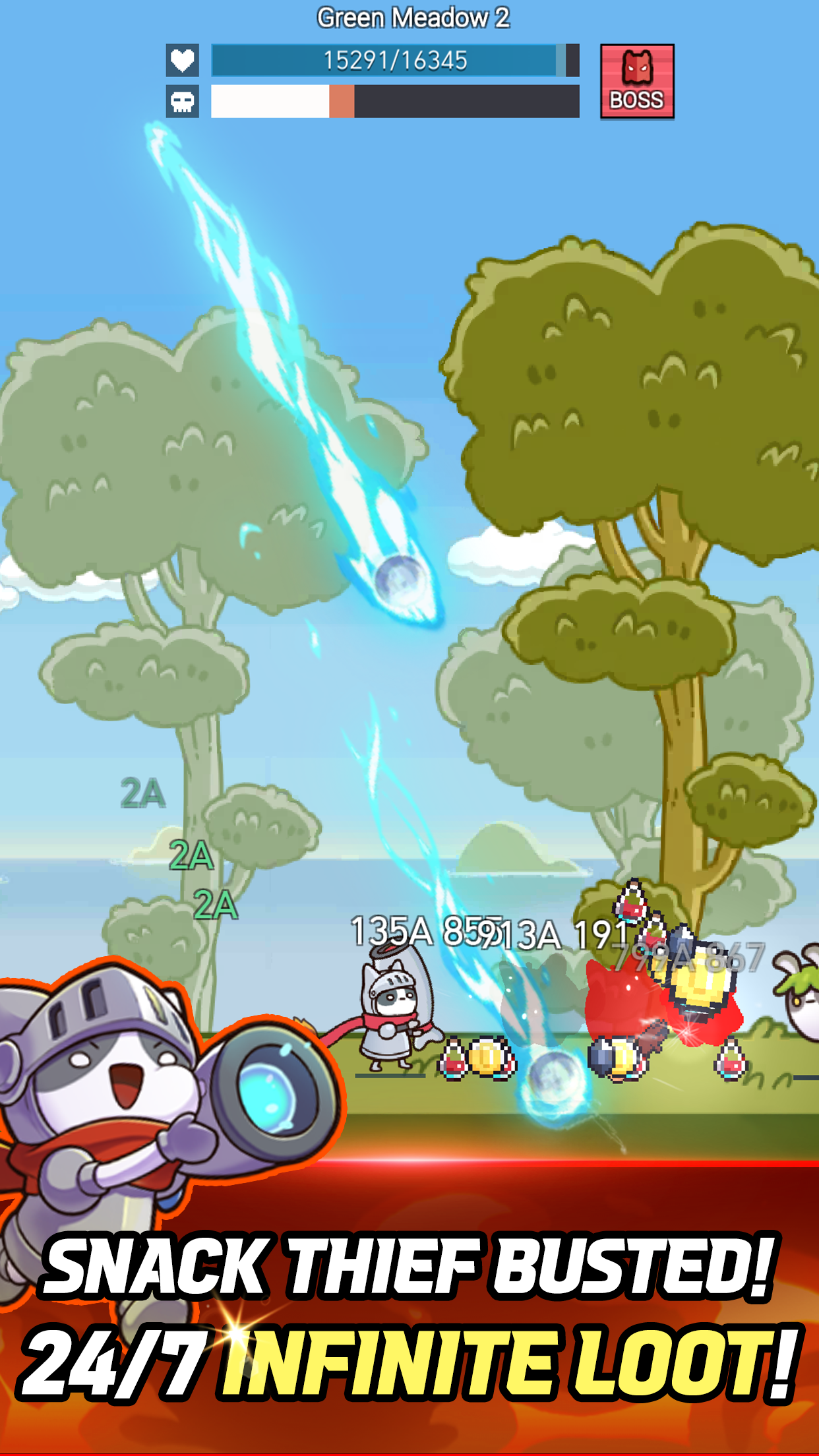 캣 워리어 키우기 screenshot 1