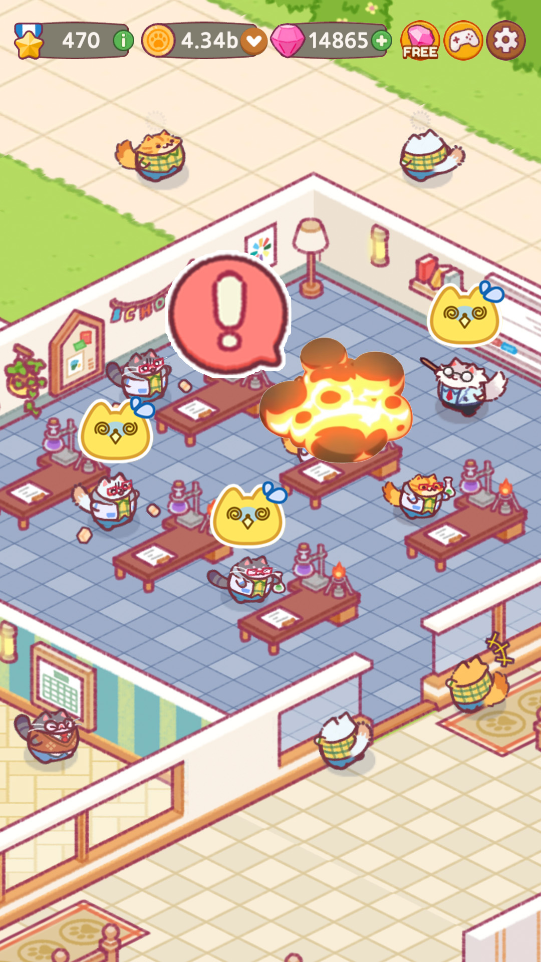 Cat School : Idle Cute Tycoon screenshot 4