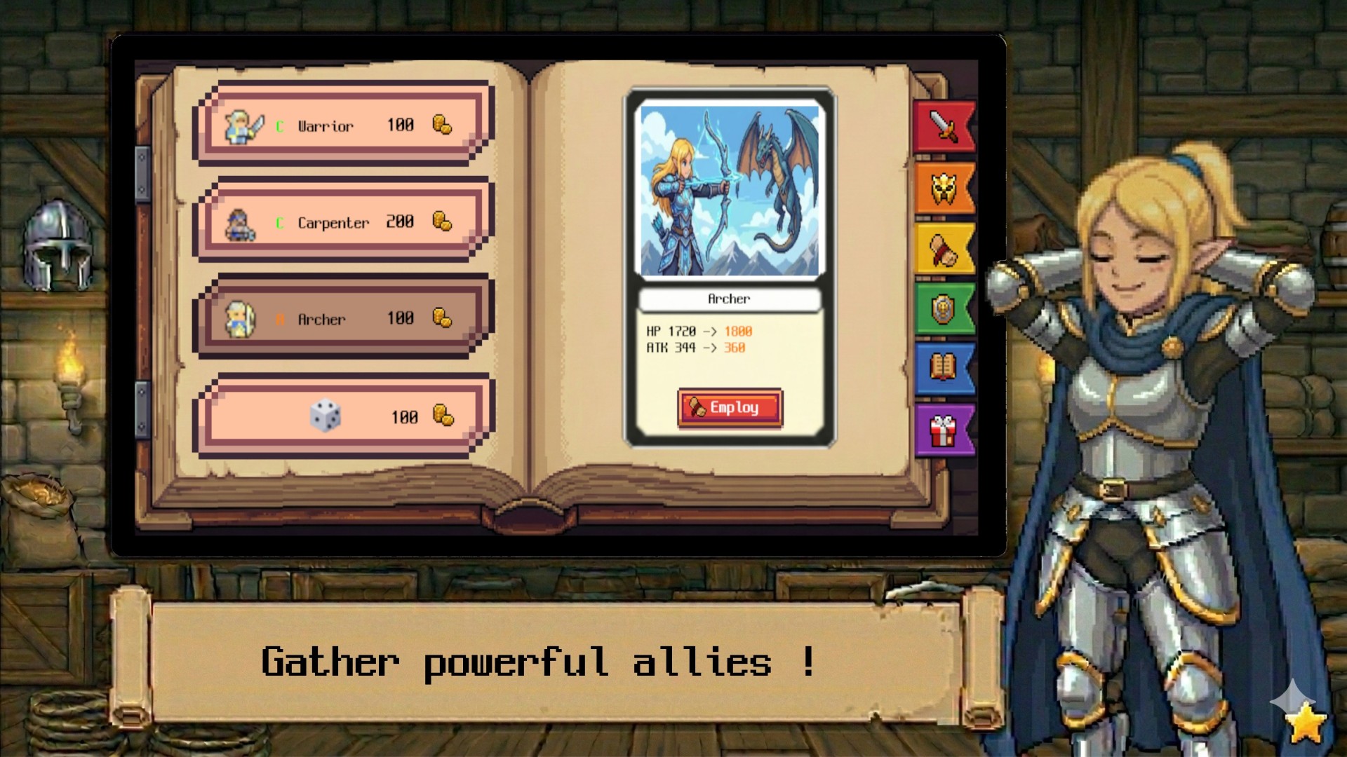 SuperPixelKnights screenshot 1