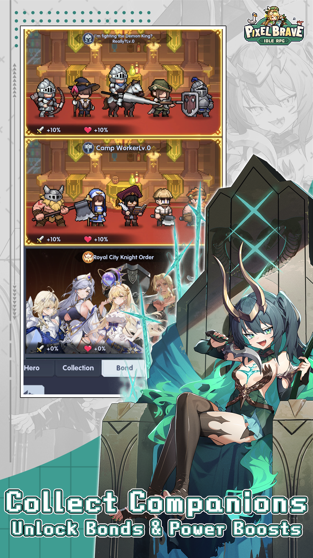 Pixel Brave: Idle RPG screenshot 1