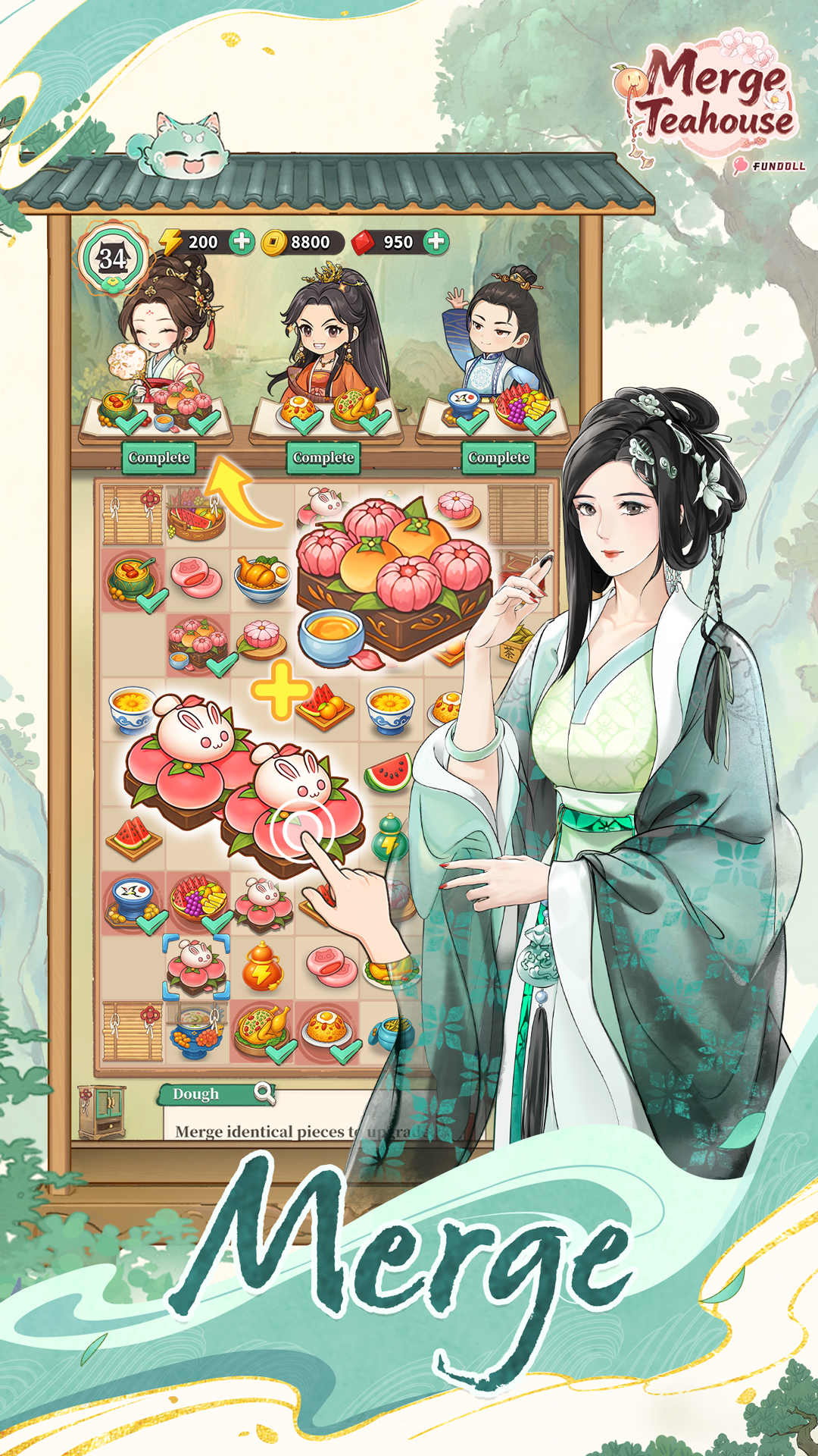 Merge Teahouse screenshot 3