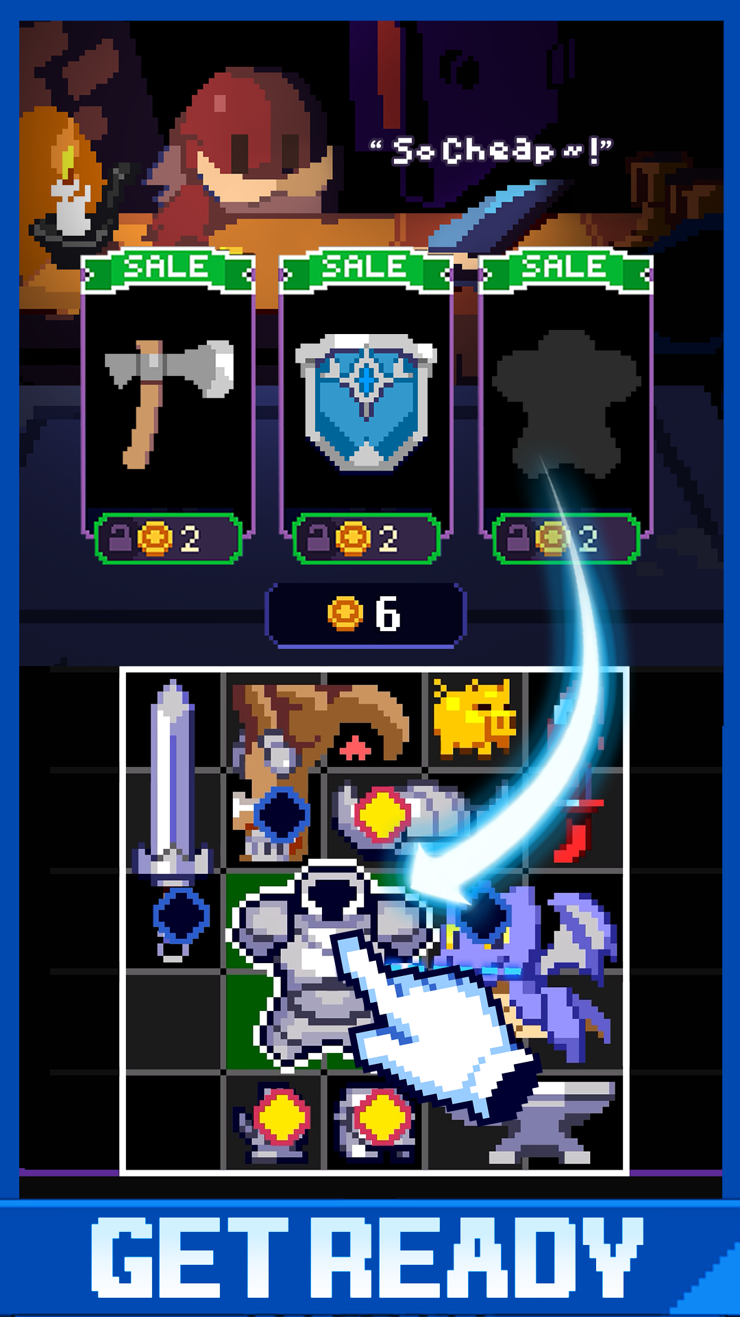 템빨용사: 픽셀 아이템 머지 RPG screenshot 1