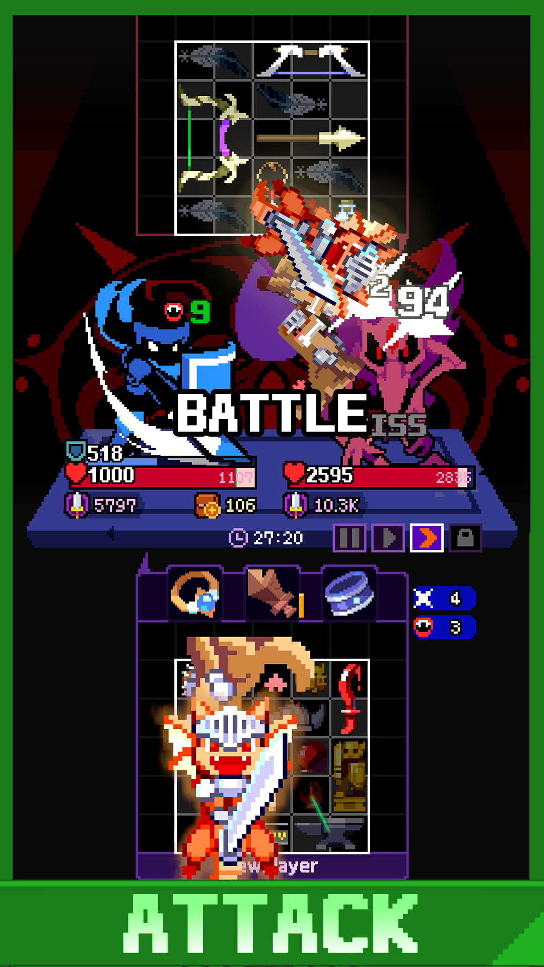 템빨용사: 픽셀 아이템 머지 RPG screenshot 2