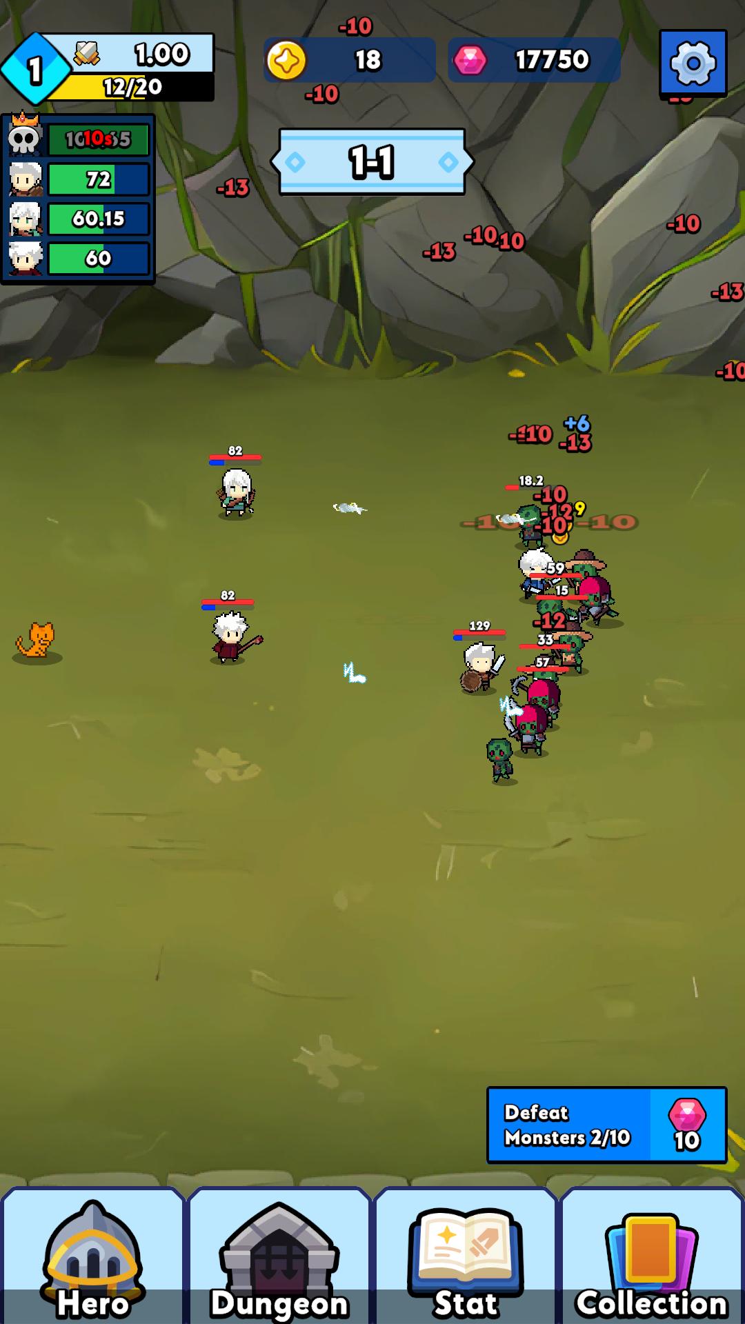 Kitty Guardians-Pixel Idle RPG screenshot 3